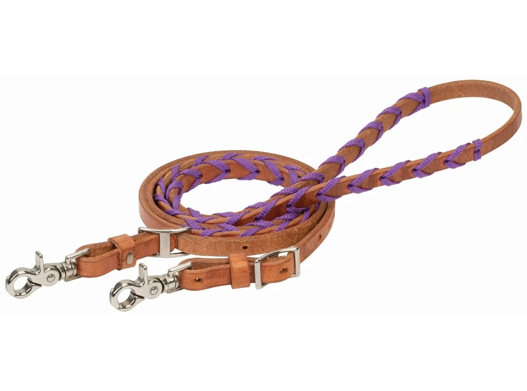 Weaver Leather Laced Harness Barrel Reins