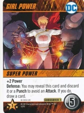 GIRL POWER DC Comics Deck Building Game card JUSTICE SOCIETY AMERICA POWER GIRL