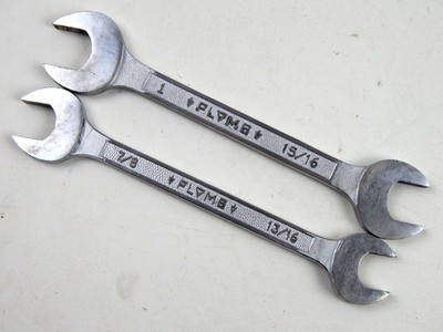 Vintage Plomb PLVMB Proto Pebble Double Open Wrenches 3040 3045 13/16'' to 1'' EUC