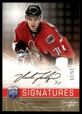 2009-10 Upper Deck Be A Player Signatures Nick Foligno Auto 15/15 #S-NF