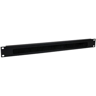 StarTech 1U Brush Strip Horizontal Server Rack Cable Management Panel