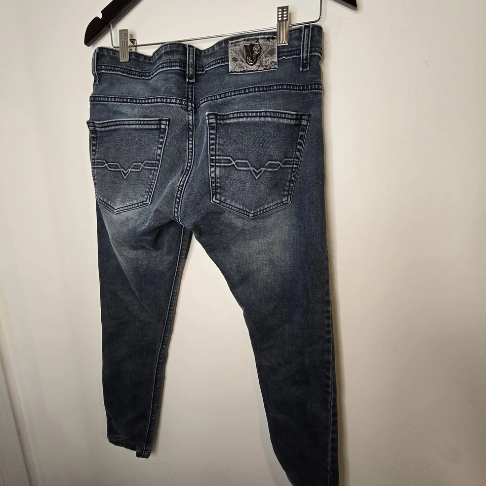 VERSACE джинсы металлический логотип J женские брюки 32 x 27 - Изображение 2 из 4