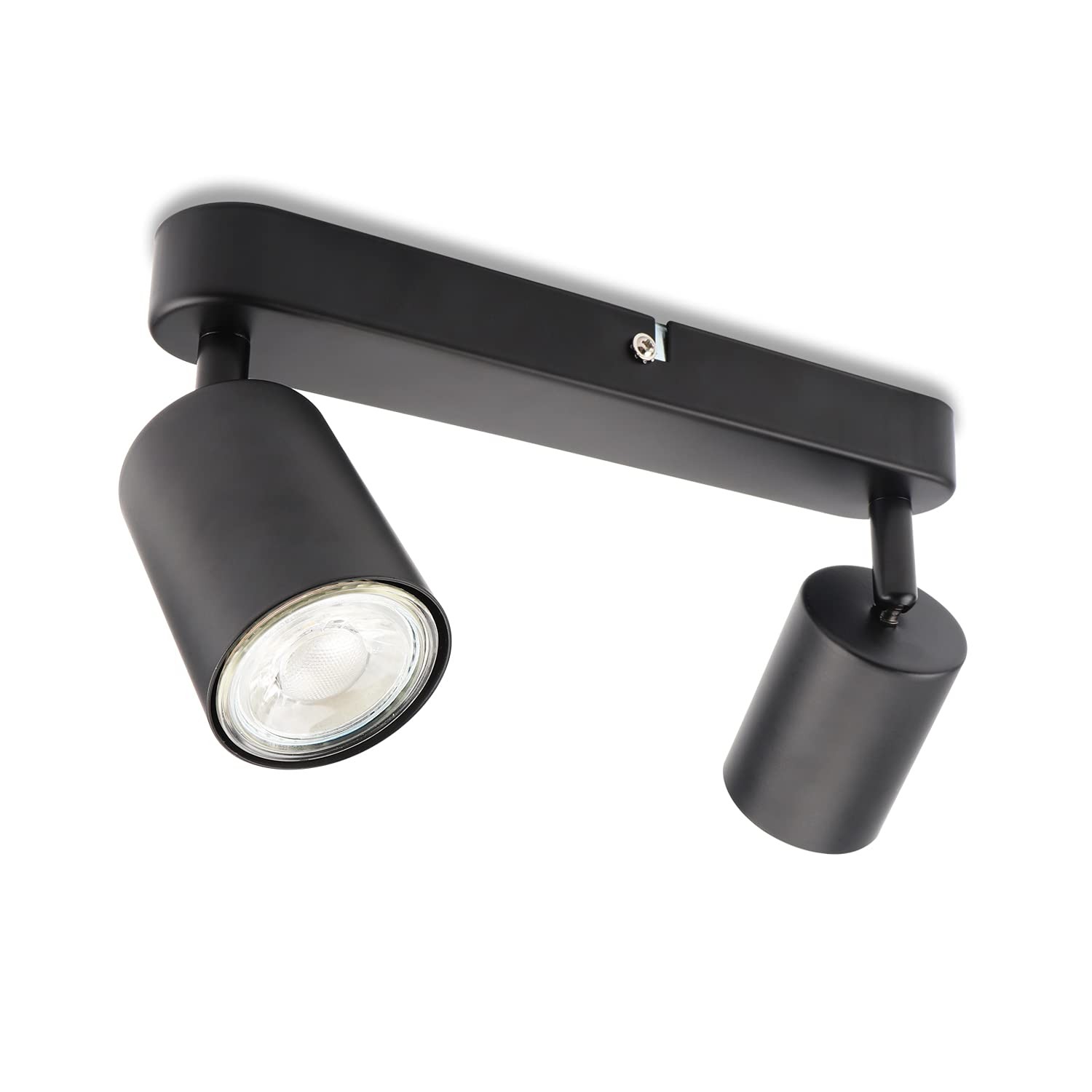 Plafonnier LED à 2 flammes orientables pour éclairage salon et cuisine