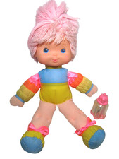 Vtg 1983 Mattel Hallmark Rainbow Brite 14" Baby Brite Doll  Her Magic Bottle