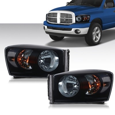 FOR 2007-2009 Dodge Ram Headlight Assembly 2 Pack Compatible with 2006-2008 Dod