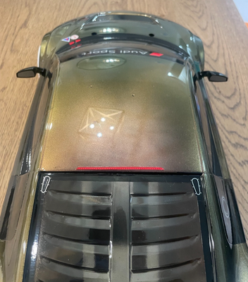 NEW PAINTED IRIDESCENT TAMIYA AUDI R8 1/10 RC CAR BODY 257MM