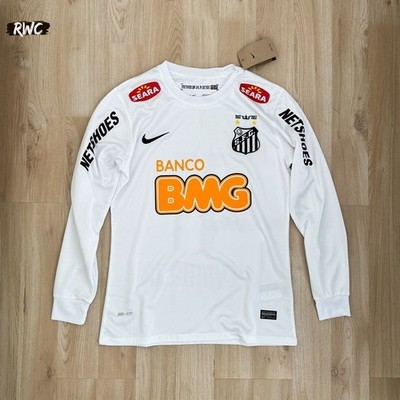 Santos FC 2012 Home White Long Sleeve Jersey Neymar JR #11 Brazil