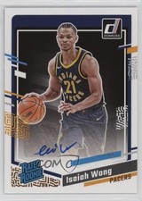 2023-24 Panini Donruss Rated Rookie Signatures Isaiah Wong #283 Auto 1gw7