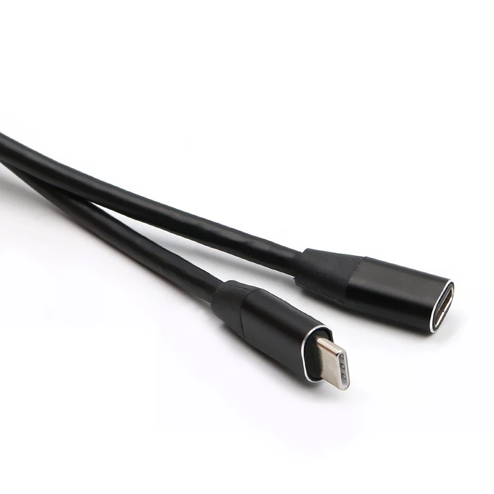 1pc 1 mètre d'extension de câble de type C USB 3.1 USB C mâle à femelle - Photo 4/4