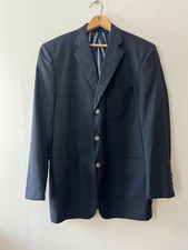 Brooks Brothers 1818 Regent X Loro Piana Men's Navy Wool Triple Patch Blazer 38R