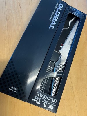 Global GS-14 - 6'' Serrated Utility Knife in retail box