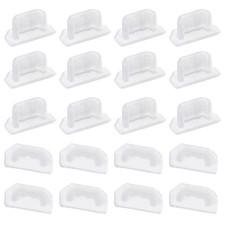 Silicone Micro USB Anti-Dust Stopper Cap Cover Clear 20pcs