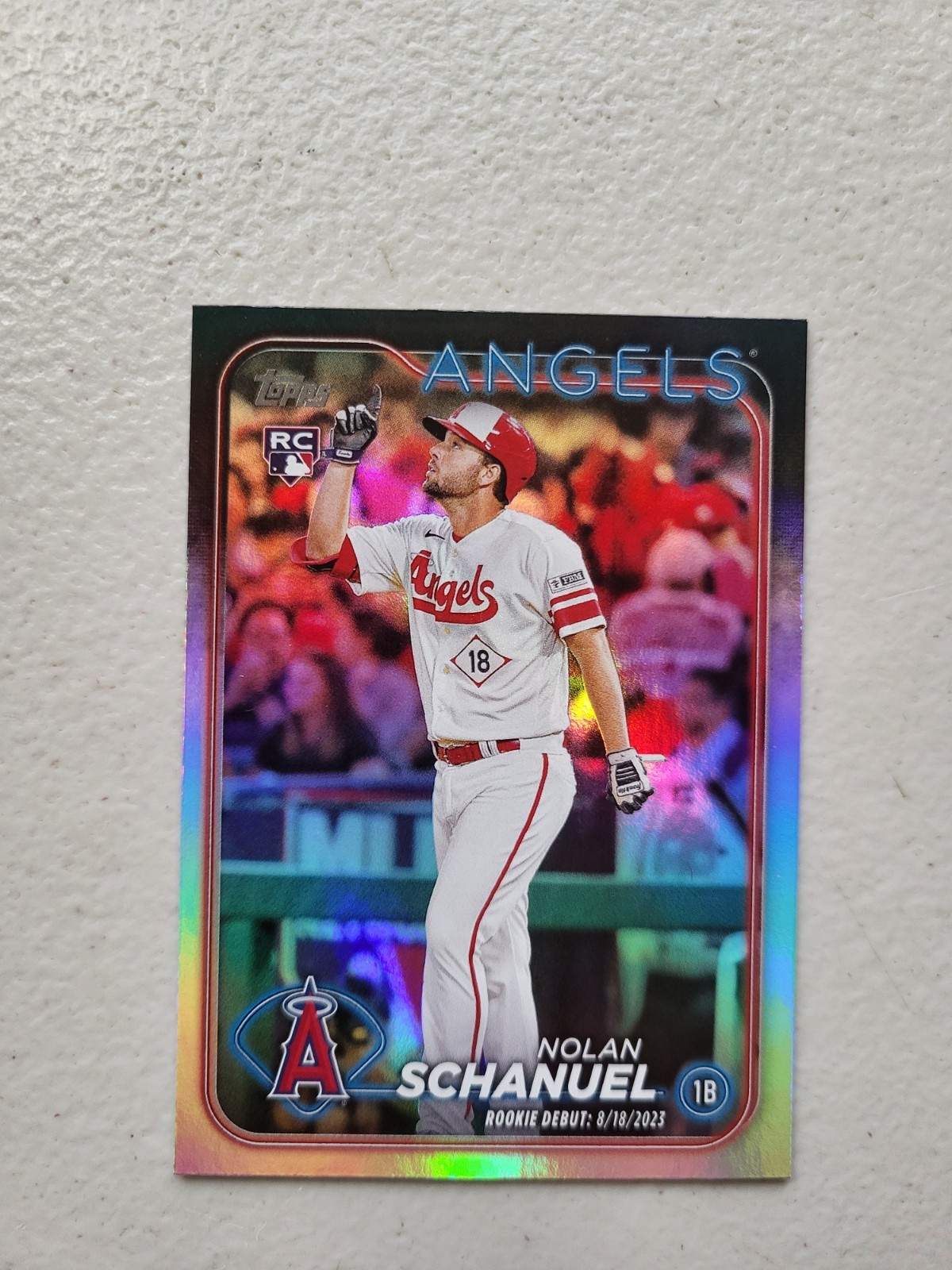 2024 NOLAN SCHANUEL TOPPS UPDATE RAINBOW FOIL #US193 ANGELS RC NM Free Shipping