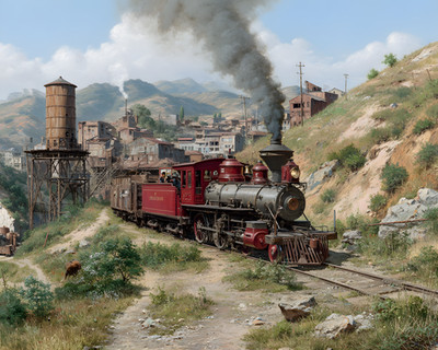 8x10 Train & Railroad Art Print - 587366858