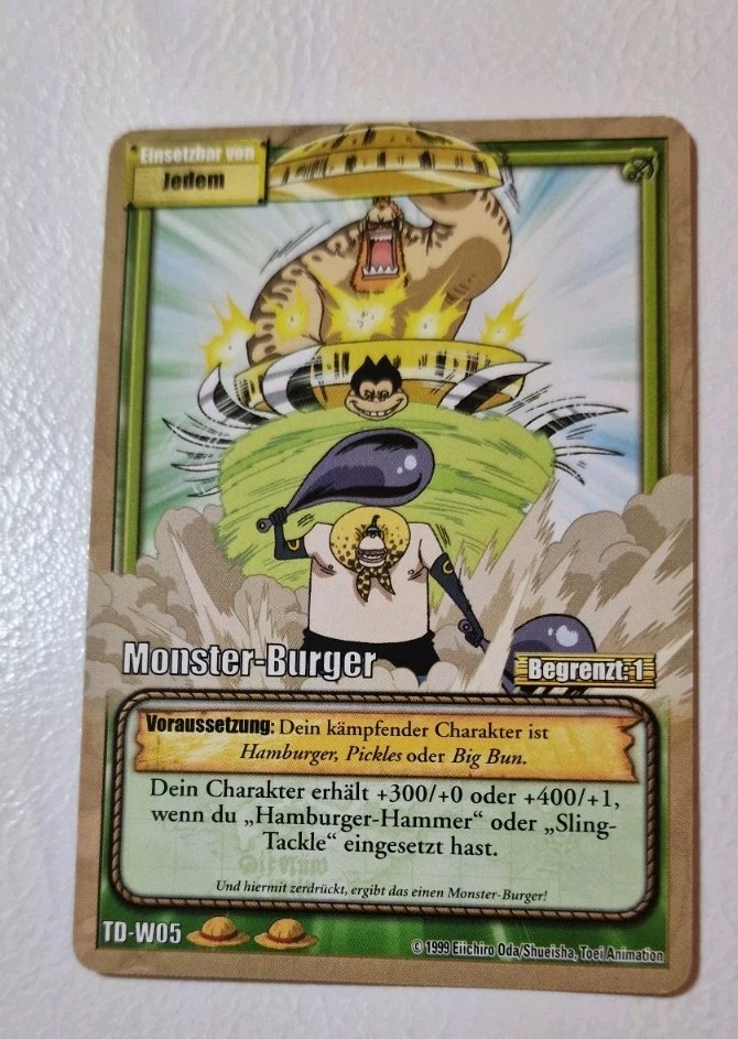 Tarjeta One Piece TD-W05 Monster Burger