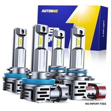 H11/9005/H9/HB3 Bulbs Combo, 90,000LM Super Bright H11 9005 H11/H8/H9 9005/HB3