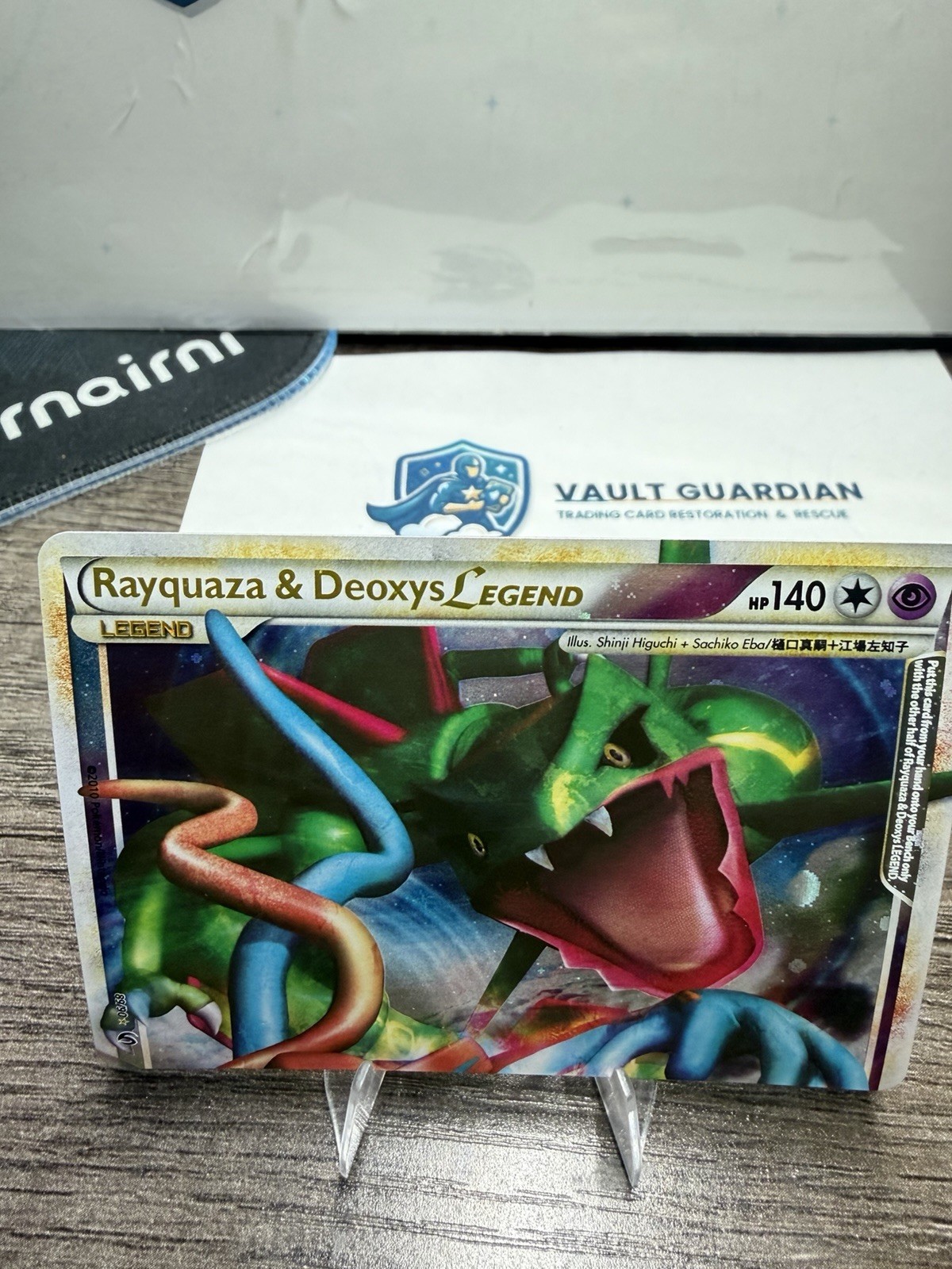 pokemon deoxys and rayquaza legend card & 2010 HeartGold & SoulSilver: Undaunted #89/90 Holo (Top) Price Guide From the HS Undaunted set. Rayquaza & Deoxys LEGEND #89