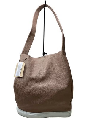 TIDEWAY Shoulder Bag, Leather, BEG 61-5423