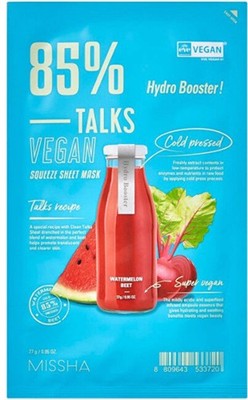 Missha Missha Maschera viso vegana Talks Vegan Squeeze Hydro Booster (in tessuto
