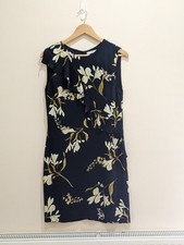 Mango Backless Dress Size 12 Eur M Navy Blue Excellent Condition Summer Holiday