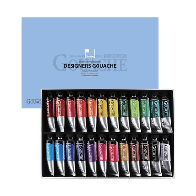 Professional Designer Gouache 15ml Tube 24 Colors Set A