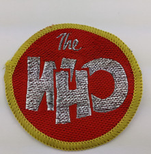 vtg The Who rock band patch UK rare punk mod R&B Quadrophenia silver embroidered
