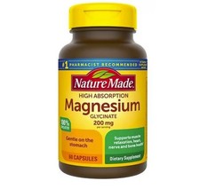 Nature Made Magnesium Glycinate 200mg Dietary...