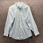 Brooks Brothers Dress Shirt Mens 15-33 Blue Check Slim Fit Non Iron Cotton