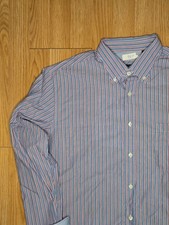 Hart Schaffner Marx Men's XL Striped Button-Up Dress Shirt