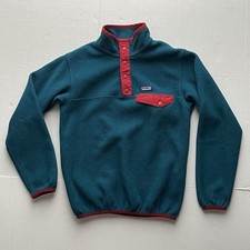 Patagonia Synchilla Boys L 12 Lightweight Snap-T 1/4 Button Fleece Pullover