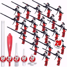 Insulation Expanding Spray Foam Gun (20 Insulation Guns +  180 Extenders)20 Pack