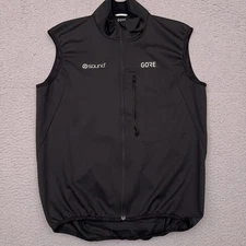 Gore Windstopper Vest Women's Large Black Full Zip Bike Wear Cycling Stretch