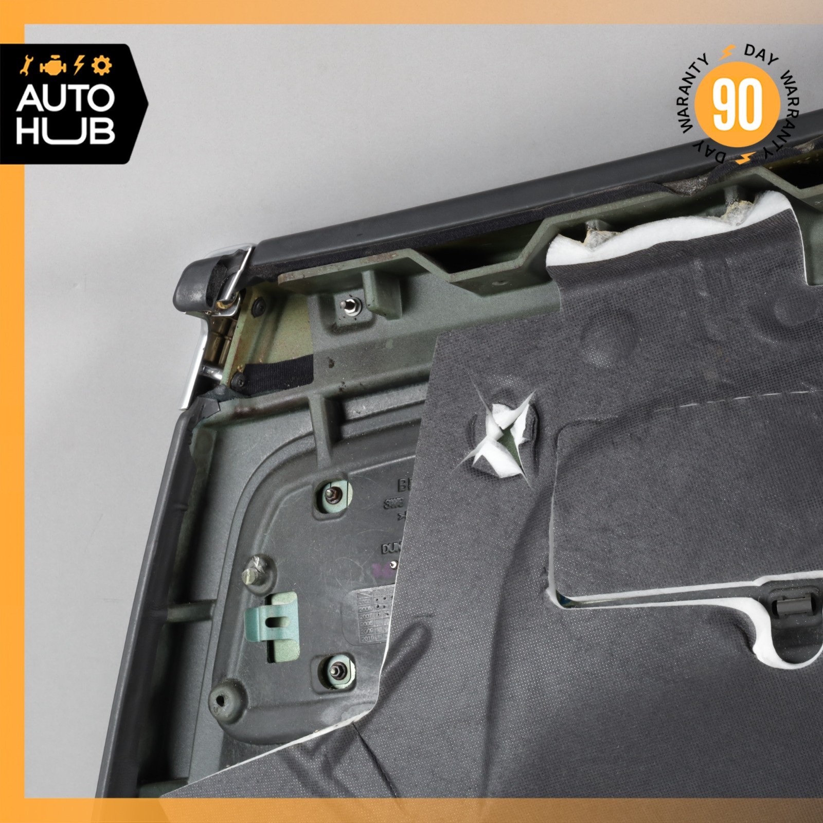 03-10 Bentley Continental GT Rear Left Driver Side Interior Door Panel Black OEM