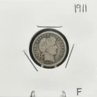 1911 Barber Dime, 90% Silver, Very Nice, F Fine Condition, Low Mintage! 🔥