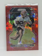 2021 Panini Prizm #439 Ambry Thomas Red Ice