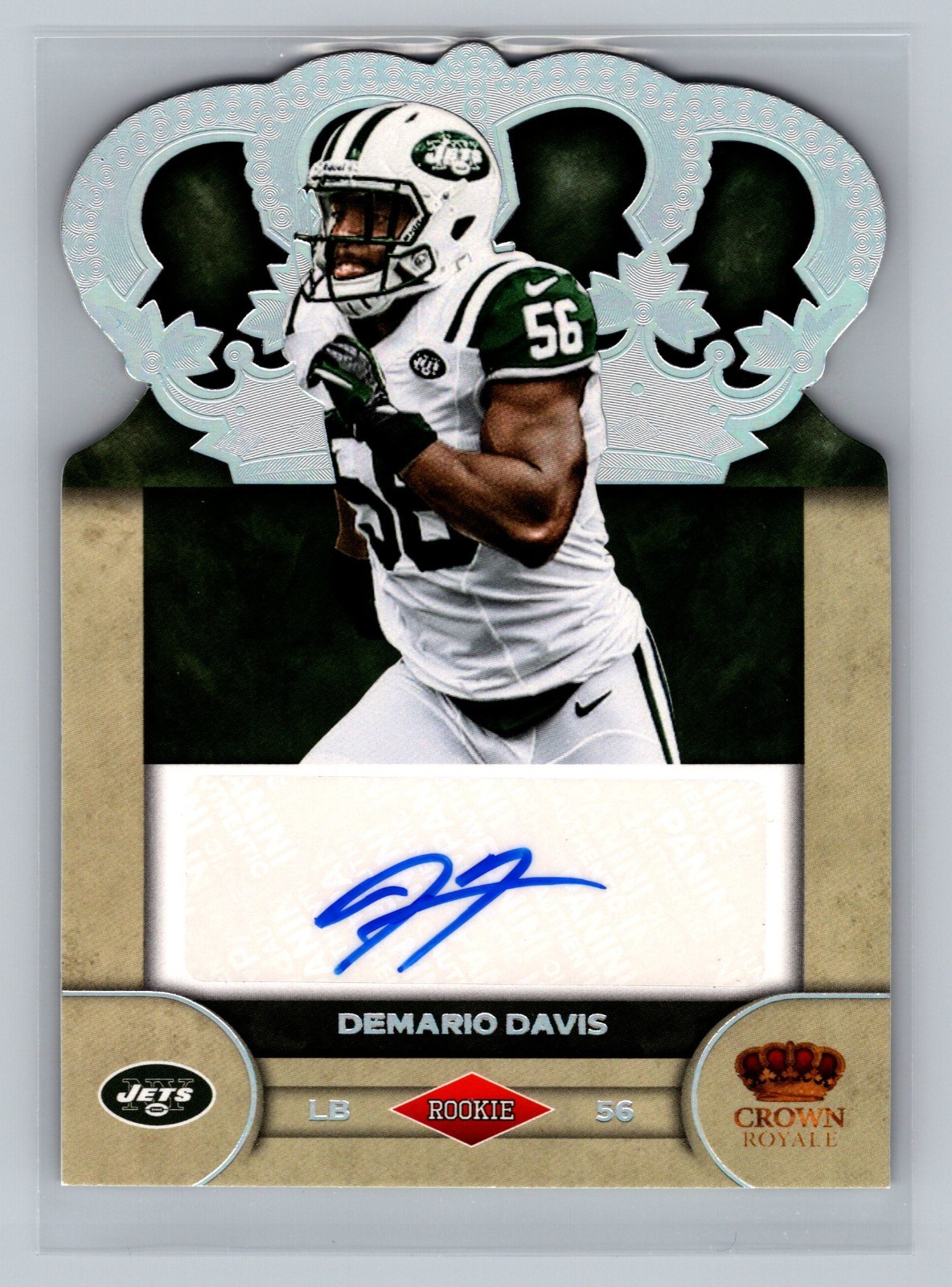 Demario Davis Panini Crown Royale Rookie Signatures #27 Silver