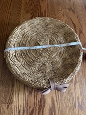 1950s Loveman s McHenry s Nashville Straw Cartwheel Hat Vintage