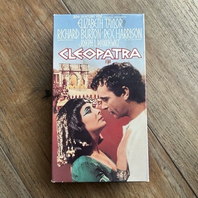 1963 Cleopatra VHS tape starring Elizabeth Taylor and Richard Burton
