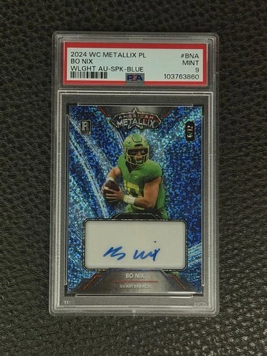 2024 Wild Card WildChrome Bo Nix American Metallix Autograph Auto #6/12 SP SSP