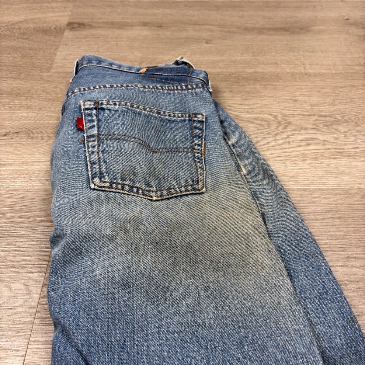 Vintage 80s Levi's 501 Selvedge Denim Redline Jeans 30x30 Made in