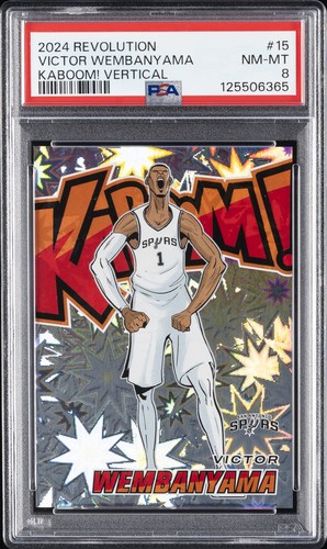 Victor Wembanyama #15 2024 Panini Revolution Kaboom Vertical card