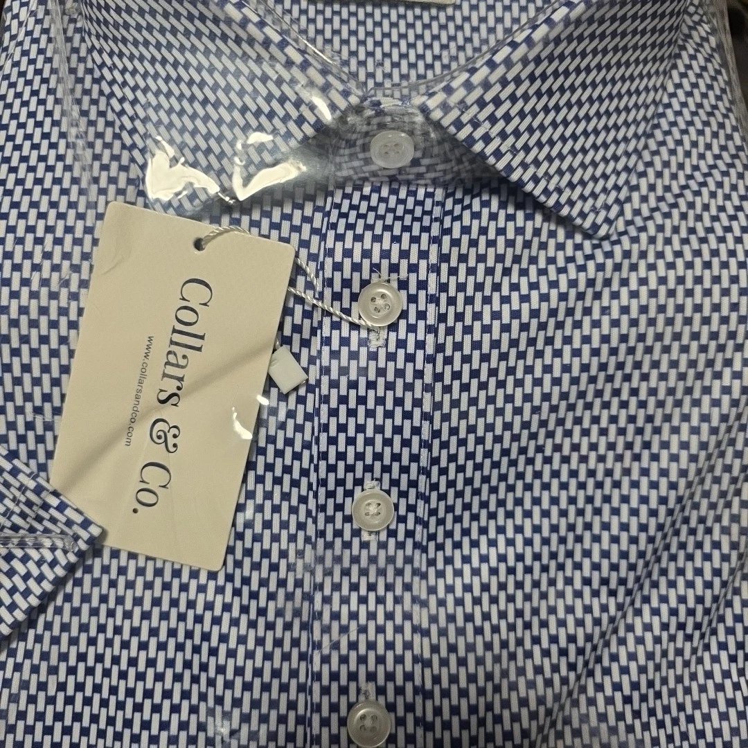 Collars and Co Semi-Spread Collar Polo Los Cabos Blue Star