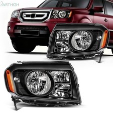 For 2009 2010 2011 Honda Pilot 3.5l Headlights Assembly Pair Black Housing For 2009 2010 2011 Honda Pilot 3.5l Headlights Assembly Pair Black Housing