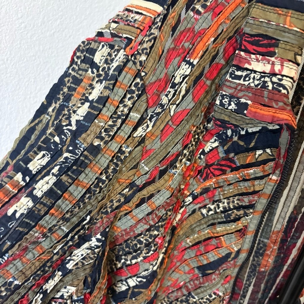 Multiples Multicolor Patchwork Jacket Boho Festiv… - image 4
