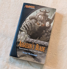 Magic The Gathering Paperback Book Assassins Blade Scott Mcgough 2002  1st Edit.