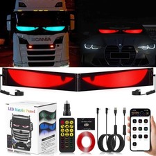 2PCS Devil Eyes Light For Cars Truck , Programmable Flexible LED Display