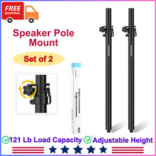 Set of 2 Speaker Pole For Subwoofer Height Ad...