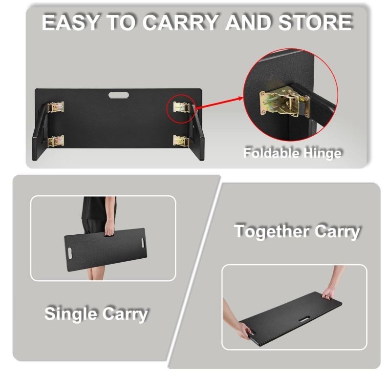 New 40"X16" Soccer Rebounder Board Portable Soccer Wall with 2 Angles Rebound