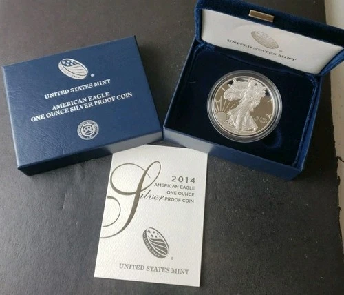 2014 W Proof $1 American Silver Eagle Dollar