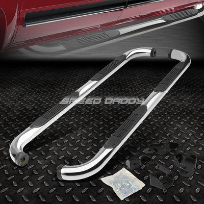 FOR 01-04 TOYOTA TACOMA DOUBLE CAB CHROME 3'' SIDE STEP NERF BAR RUNNING BOARD